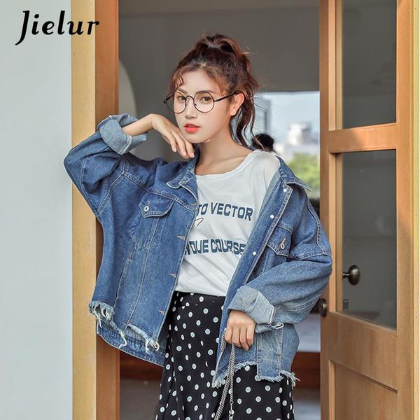 women's jackets denim jacket women autumn winter loose slim irregular outwear jeans femme long sleeve coat s, Black;brown
women's jackets denim jacket women autumn winter loose slim irregular outwear jeans femme long sleeve coat s, Black;brown