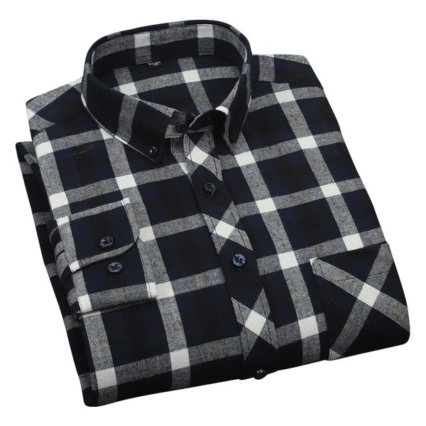 aoliwen brand 2021 casual men plaid shirt spring autumn flannel shirt men fashion long sleeve slim fit chemise cotton male shirt c1211, White;black
aoliwen brand 2021 casual men plaid shirt spring autumn flannel shirt men fashion long sleeve slim fit chemise cotton male shirt c1211, White;black