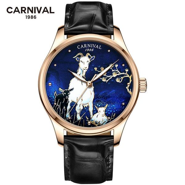 wristwatches 2021 fashion automatic watch men carnival zodiac sheep relief mechanical watches leather strap 1 order, Slivery;brown
wristwatches 2021 fashion automatic watch men carnival zodiac sheep relief mechanical watches leather strap 1 order, Slivery;brown