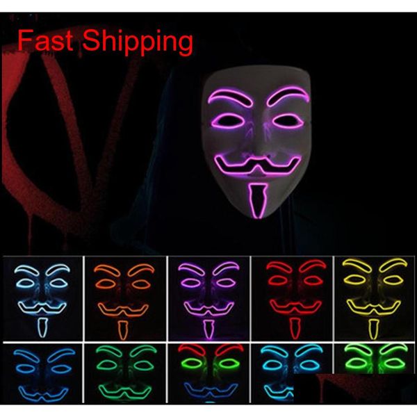 10 color v for vendetta masks led glow mask halloween mask party masquerade dance decorated masks zza1092 -1 vqdcm, Black
10 color v for vendetta masks led glow mask halloween mask party masquerade dance decorated masks zza1092 -1 vqdcm, Black