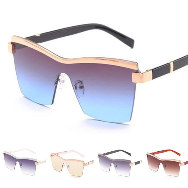 women & men sunglasses siamese lens sun glases metal eyebrows eyewear anti-uv spectacles rimless eyeglasses adumbral a++, White;black
women & men sunglasses siamese lens sun glases metal eyebrows eyewear anti-uv spectacles rimless eyeglasses adumbral a++, White;black