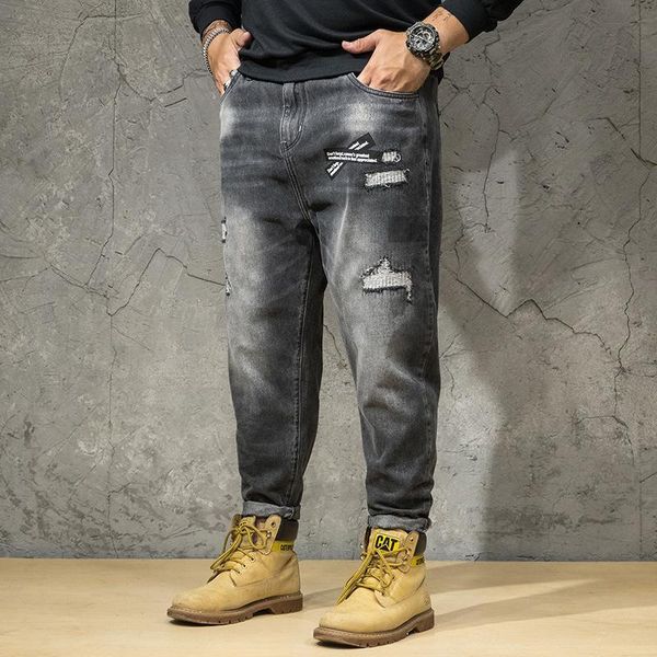 men's jeans men fashion casual loose straight breathable elastic comfortable fatty guy pants plus size 34-46, Blue
men's jeans men fashion casual loose straight breathable elastic comfortable fatty guy pants plus size 34-46, Blue