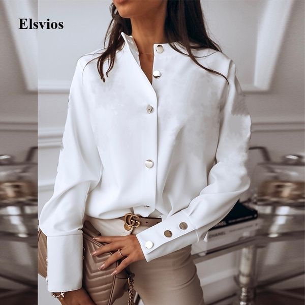spring autumn o neck white blouse shirts elegant office lady back metal buttons blouses casual women long sleeve blusa 3xl y200402
spring autumn o neck white blouse shirts elegant office lady back metal buttons blouses casual women long sleeve blusa 3xl y200402