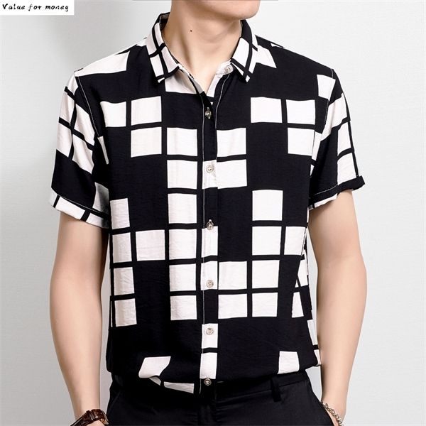 short lattice sleeve printing moda hombre 2020 casual shirts male camisas masculinas fashion stage show dress shirt men c1211, White;black
short lattice sleeve printing moda hombre 2020 casual shirts male camisas masculinas fashion stage show dress shirt men c1211, White;black