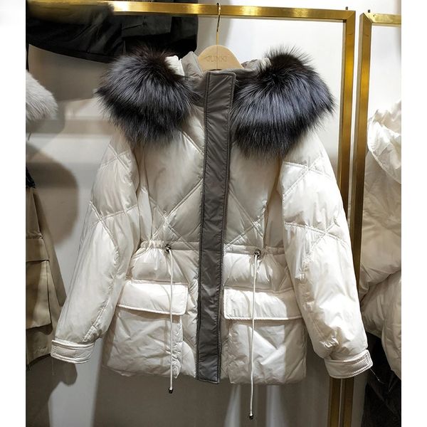 2021 winter new down jacket women's waist hooded fur collar loose casual slim white duck down jacket, Black;brown
2021 winter new down jacket women's waist hooded fur collar loose casual slim white duck down jacket, Black;brown