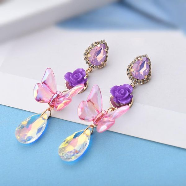 Ztech Korean Fashion Pink Acrylic Butterfly Drop Earrings Women Girls Purple Flower Elegant Cute Colorful Ball Brincos Jewelry, Silver
Ztech Korean Fashion Pink Acrylic Butterfly Drop Earrings Women Girls Purple Flower Elegant Cute Colorful Ball Brincos Jewelry, Silver