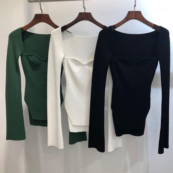 women's sweaters designer sweater for women 100% viscose square collar long sleeve pullovers lady 20211, White;black
women's sweaters designer sweater for women 100% viscose square collar long sleeve pullovers lady 20211, White;black