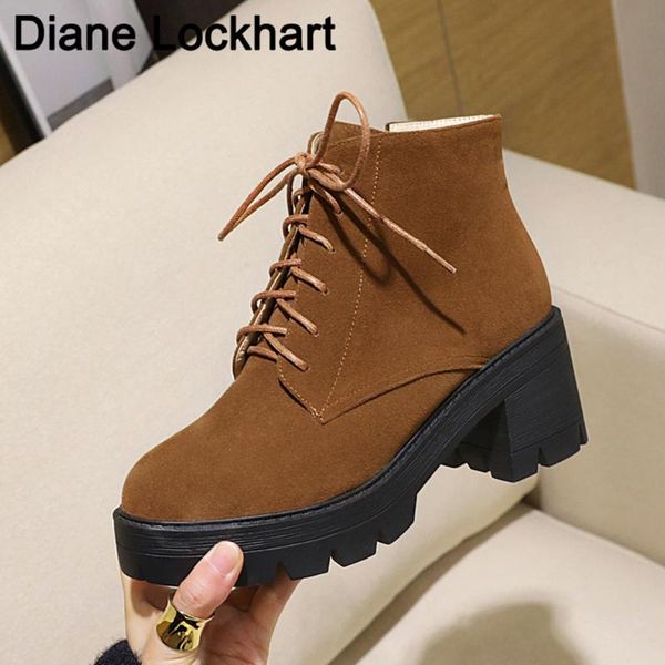 2020 autumn new ankle boots for women thick heel short boots lace-up platform shoes woman round female high heels punk 33, Black
2020 autumn new ankle boots for women thick heel short boots lace-up platform shoes woman round female high heels punk 33, Black