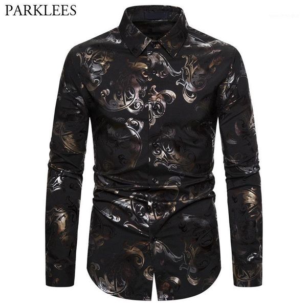 men's casual shirts shiny floral bronzing men baroque flower mens dress shirt slim fit black for camisa masculina 2xl1, White;black
men's casual shirts shiny floral bronzing men baroque flower mens dress shirt slim fit black for camisa masculina 2xl1, White;black