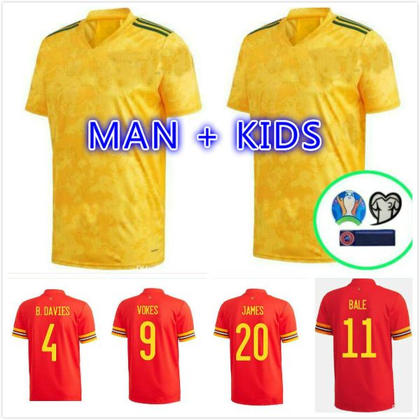 man + kids kit 2020 уэльс футбол джерси кубок 20 21 bale allen джеймс бен дэвис уилсон камиссетас команда home red maillot джетки футбольные, Black;yellow 
man + kids kit 2020 уэльс футбол джерси кубок 20 21 bale allen джеймс бен дэвис уилсон камиссетас команда home red maillot джетки футбольные, Black;yellow
