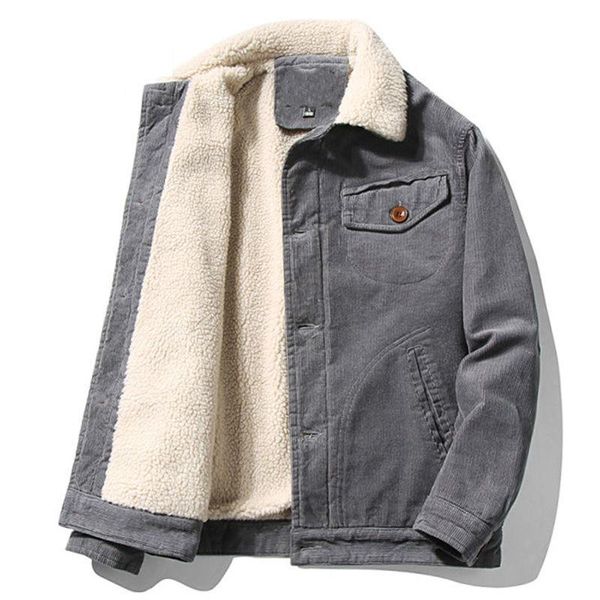 2021 winter corduroy jacket men cotton padded warm fleece parka coat casual lamb fur collar male jacket windproof men, Black
2021 winter corduroy jacket men cotton padded warm fleece parka coat casual lamb fur collar male jacket windproof men, Black