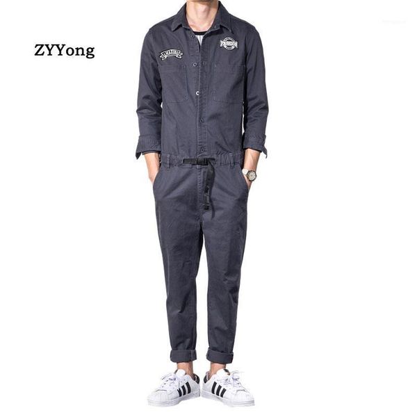 men's denim jumpsuits dark gray lapel long sleeve text embroidery jeans streetwear overalls fashion casual trousers cargo pants1, Black
men's denim jumpsuits dark gray lapel long sleeve text embroidery jeans streetwear overalls fashion casual trousers cargo pants1, Black
