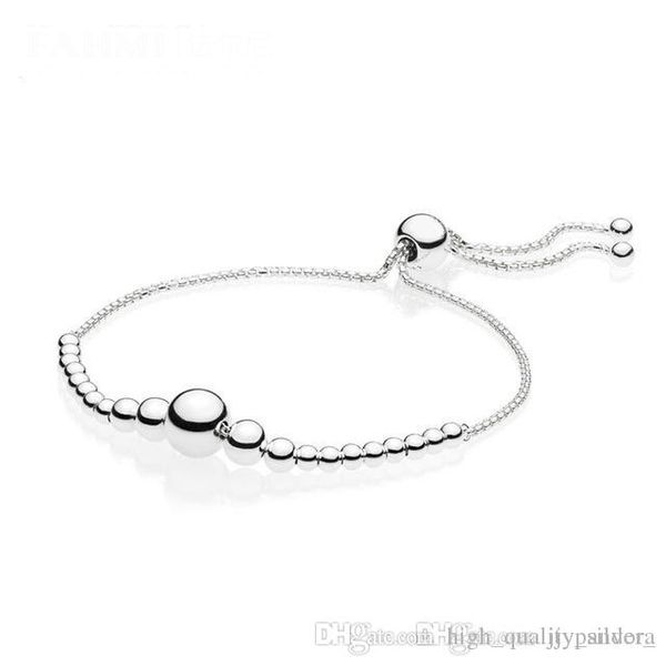 100% 925 sterling silver new 597749 string of beads sliding bracelet glamour women's jewelry christmas gift recommended, Black
100% 925 sterling silver new 597749 string of beads sliding bracelet glamour women's jewelry christmas gift recommended, Black