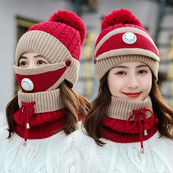 beanie/skull caps winter cycling hat women 3 piece warm wool beanies skullies hats with mask collar bib female velvet thick anti- knit, Blue;gray
beanie/skull caps winter cycling hat women 3 piece warm wool beanies skullies hats with mask collar bib female velvet thick anti- knit, Blue;gray