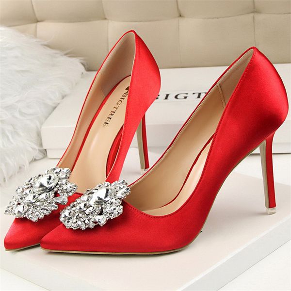 2021 elegant size ten centimeters high heels woman pink strass silk luxury bombs lady satin crystal scarpin nuptial pumps shoes 6uwj, Black
2021 elegant size ten centimeters high heels woman pink strass silk luxury bombs lady satin crystal scarpin nuptial pumps shoes 6uwj, Black