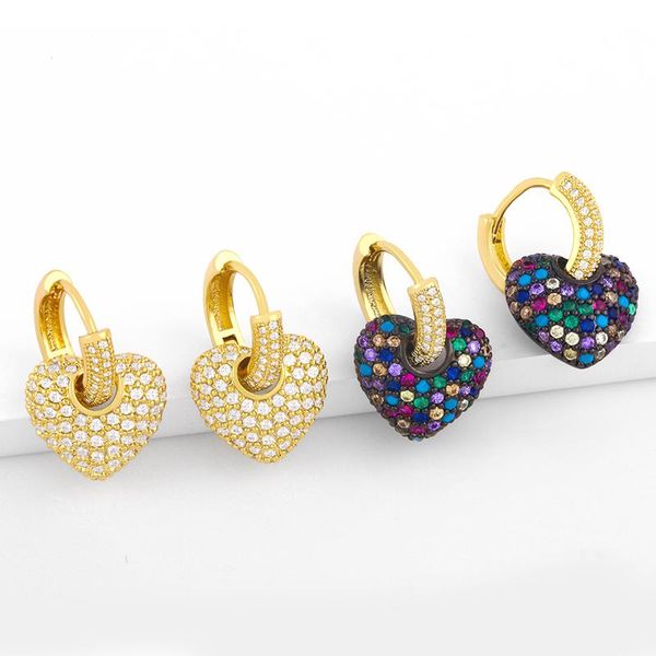 flola gold white stone heart earrings for women multicolor small drop earrings cz pave cubic zirconia luxury jewelry gift ersv57, Silver
flola gold white stone heart earrings for women multicolor small drop earrings cz pave cubic zirconia luxury jewelry gift ersv57, Silver