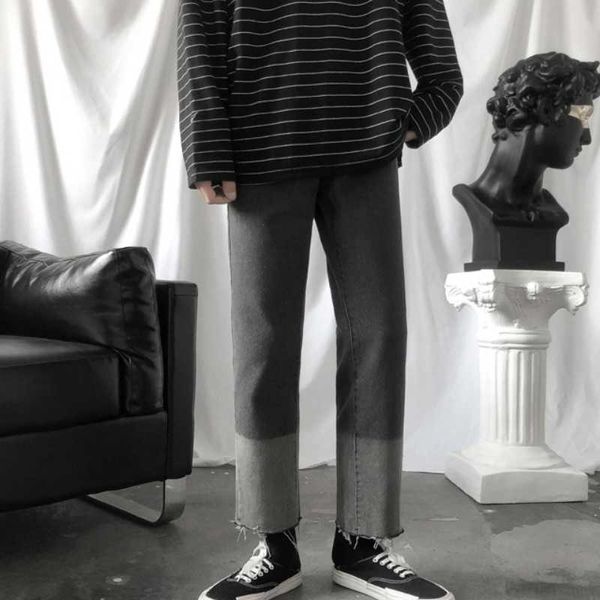men's jeans straight 2021 autumn and winter loose cropped trousers fashion all-match gradient, Blue
men's jeans straight 2021 autumn and winter loose cropped trousers fashion all-match gradient, Blue