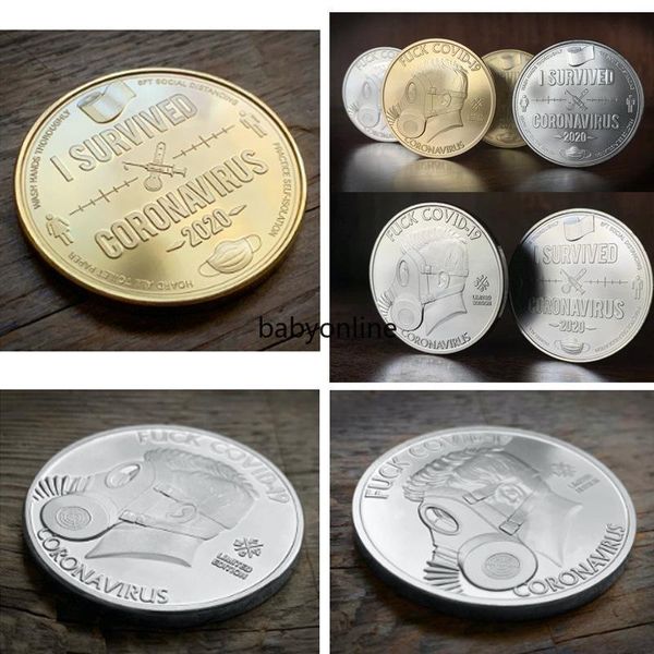 i survived 2020 gold silver commemoratives copy coins gift for friends family collectors party collections
i survived 2020 gold silver commemoratives copy coins gift for friends family collectors party collections