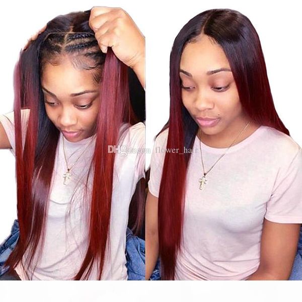 charming lace front human hair wigs for women ombre color 1b 99j brazilian remy hair wavy lace wigs pre plucked with baby hair, Black;brown
charming lace front human hair wigs for women ombre color 1b 99j brazilian remy hair wavy lace wigs pre plucked with baby hair, Black;brown