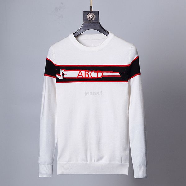 autumn high 21s quality mens sweater embroidery long sleeve men women hoodie streetwear knitted letter pullover designer slim sport fashion, White;black
autumn high 21s quality mens sweater embroidery long sleeve men women hoodie streetwear knitted letter pullover designer slim sport fashion, White;black
