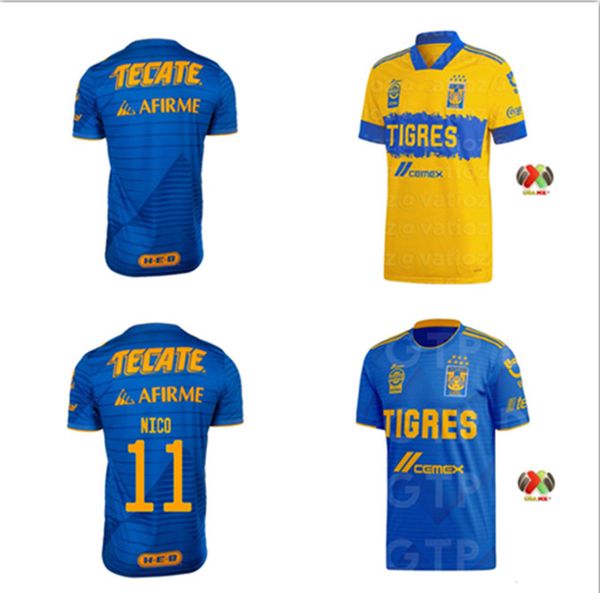 2020 2021 tigres uanl football shirt 20 21 mexico club yellow 7 star gignac vargas sosa away game blue home quality football sh, Black;yellow 
2020 2021 tigres uanl football shirt 20 21 mexico club yellow 7 star gignac vargas sosa away game blue home quality football sh, Black;yellow