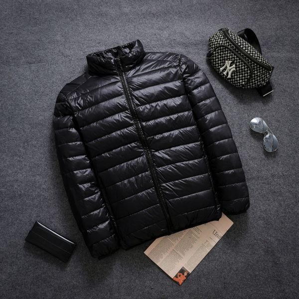 2021 new thin down short st collar light and slim men's winter et fashion, Black
2021 new thin down short st collar light and slim men's winter et fashion, Black