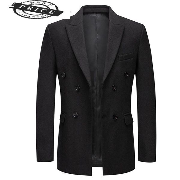 double men wool button coats manteau homme hiver warm business overcoat comfortable woolen blends outerwear 4xl 22478, Black
double men wool button coats manteau homme hiver warm business overcoat comfortable woolen blends outerwear 4xl 22478, Black