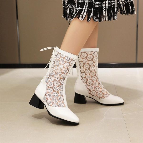 ymechic spring 2020 lace flower summer high heel ankle boots white black cross tied lace up summer boot booties womens shoes 43
ymechic spring 2020 lace flower summer high heel ankle boots white black cross tied lace up summer boot booties womens shoes 43
