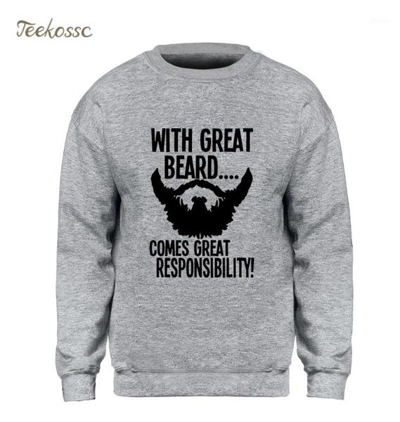men's hoodies & sweatshirts with great beard comes responsibility sweatshirt men gray hoodie funny printed winter autumn fleece streetw, Black
men's hoodies & sweatshirts with great beard comes responsibility sweatshirt men gray hoodie funny printed winter autumn fleece streetw, Black