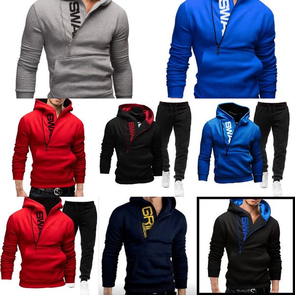 casual tracksuit men hoodies and pants two piece sets pullover side zipper hooded sweatshirt outfit sportswear male q1216, Black;white
casual tracksuit men hoodies and pants two piece sets pullover side zipper hooded sweatshirt outfit sportswear male q1216, Black;white