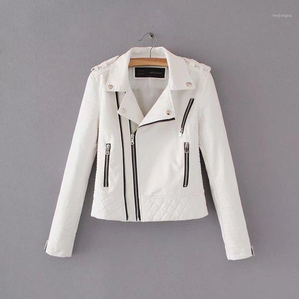 new women's fashion lapel zipper leather jacket female solid casual slim leather jackets outwear1, Black
new women's fashion lapel zipper leather jacket female solid casual slim leather jackets outwear1, Black
