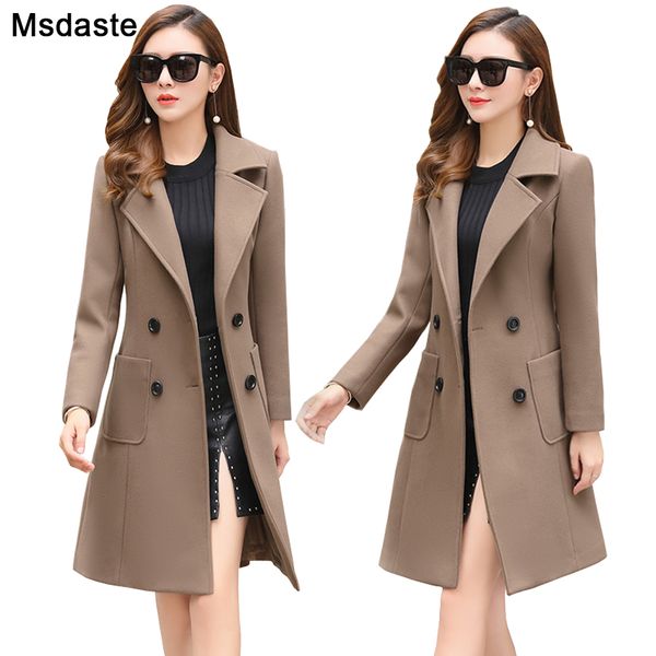 woolen women coat long slim blend outerwear 2019 new autumn winter wear overcoat female ladies wool coats jacket clothes c1115, Black
woolen women coat long slim blend outerwear 2019 new autumn winter wear overcoat female ladies wool coats jacket clothes c1115, Black