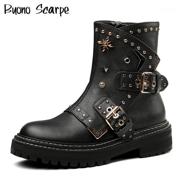 boots platform women combat rivets metal buckle punk shoes genuine leather casual retro handmade botas feniminal1, Black
boots platform women combat rivets metal buckle punk shoes genuine leather casual retro handmade botas feniminal1, Black