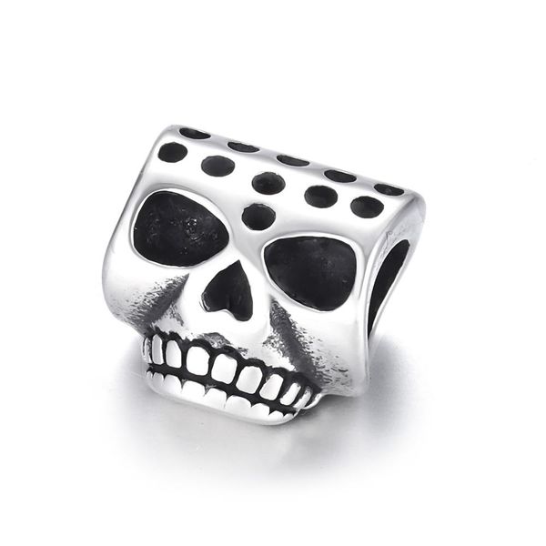 stainless steel beads skull spacer large hole 6mm slide charm pendant diy men bracelet making supplies handmade jewelry findings sqcglw, Bronze;silver
stainless steel beads skull spacer large hole 6mm slide charm pendant diy men bracelet making supplies handmade jewelry findings sqcglw, Bronze;silver