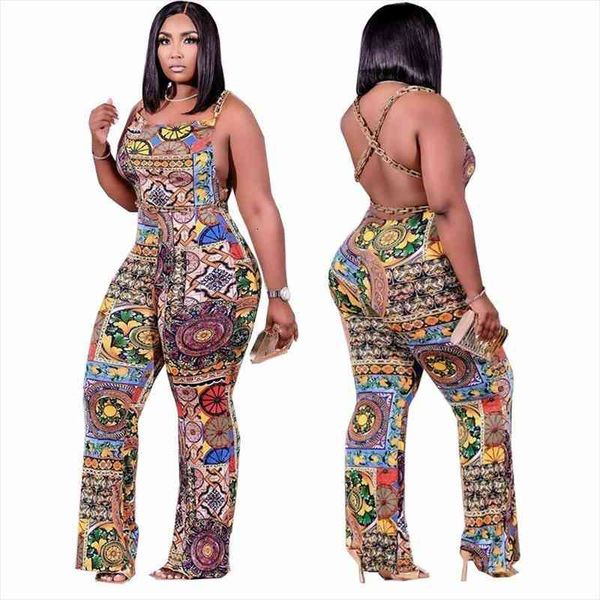 plus size womens summer nightclub back print chain jumpsuit womens wear, Black;white
plus size womens summer nightclub back print chain jumpsuit womens wear, Black;white
