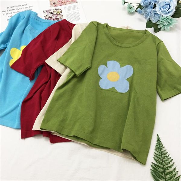 women o neck knitted short sleeve solid thin t shirts girls knitting large elastic loose tshirt tees fl1369, White
women o neck knitted short sleeve solid thin t shirts girls knitting large elastic loose tshirt tees fl1369, White