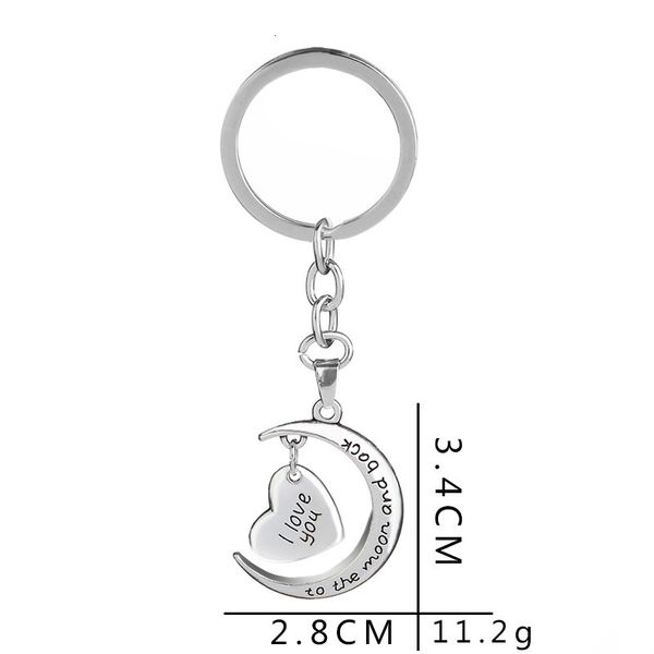 keychain luyun metal i love heart you moon couple confession gifts creative key chain girls small pendant, Silver
keychain luyun metal i love heart you moon couple confession gifts creative key chain girls small pendant, Silver