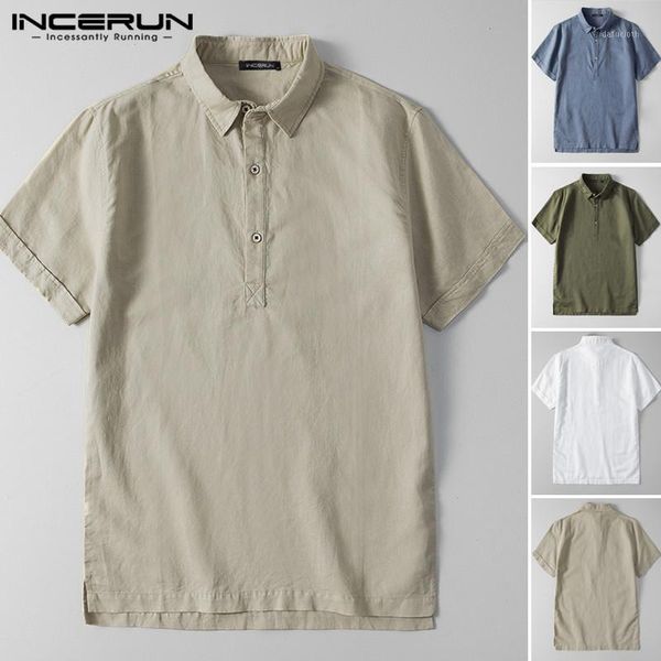summer cotton men casual shirt harajuku breathable short sleeve lapel plain blouse 2020 streetwear brand camisas hombre incerun1, White;black
summer cotton men casual shirt harajuku breathable short sleeve lapel plain blouse 2020 streetwear brand camisas hombre incerun1, White;black