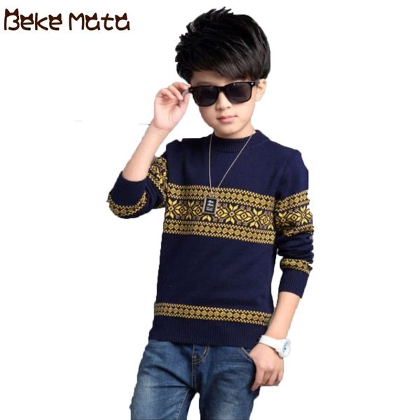 teenage boys sweaters winter striped kids sweaters for boys thick cotton o-neck knitted pullover children's clothes 3-15y y200901, Blue 
teenage boys sweaters winter striped kids sweaters for boys thick cotton o-neck knitted pullover children's clothes 3-15y y200901, Blue