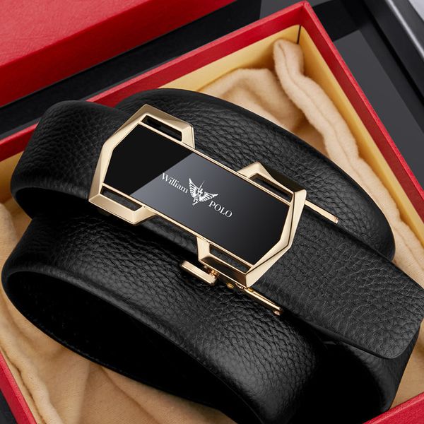 williampolo men's leather automatic buckle business trend leisure belt korean version of the young and middle-aged, Black;brown
williampolo men's leather automatic buckle business trend leisure belt korean version of the young and middle-aged, Black;brown