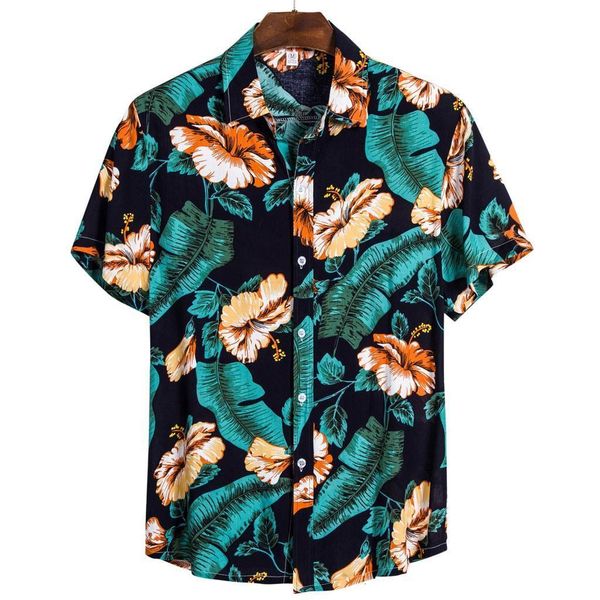 men summer cool blouse for vacation ethnic short sleeve casual printing hawaiian shirt turn down collar shirts #2, White;black
men summer cool blouse for vacation ethnic short sleeve casual printing hawaiian shirt turn down collar shirts #2, White;black
