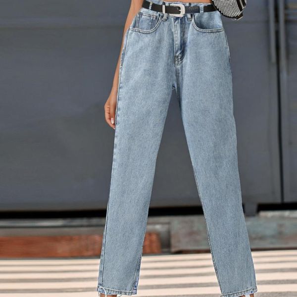 women's 2021 new fashional simple casual light blue solid colour pockets high-waisted slimming jeans straight-leg long trousers
women's 2021 new fashional simple casual light blue solid colour pockets high-waisted slimming jeans straight-leg long trousers