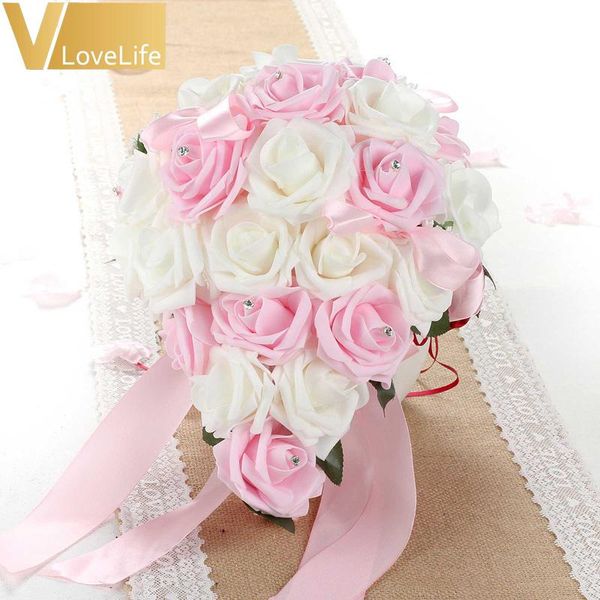 decorative flowers & wreaths wedding bridal holding bouquet european artificial rose crystal teardrop bridesmaid decor fake flower pink cust
decorative flowers & wreaths wedding bridal holding bouquet european artificial rose crystal teardrop bridesmaid decor fake flower pink cust