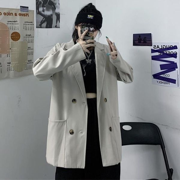 korean vintage women white blazers and jackets winter streetwear office lady suit casual work female outerwear business blazer, White;black
korean vintage women white blazers and jackets winter streetwear office lady suit casual work female outerwear business blazer, White;black