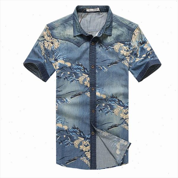 2021 new summer short sleeves denim shirts men casual slim fit printing denim shirts men large size 5xl mens clothing, White;black
2021 new summer short sleeves denim shirts men casual slim fit printing denim shirts men large size 5xl mens clothing, White;black