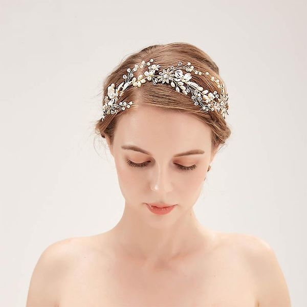 gold wedding hair jewelry ornaments cream pearl flower braid bride headband hairband crystal rhinestone flower handmade tiara jl, Golden;silver
gold wedding hair jewelry ornaments cream pearl flower braid bride headband hairband crystal rhinestone flower handmade tiara jl, Golden;silver