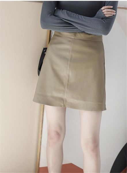 lmq new 2020 women fashion pu faux leather casual slim high waist mini skirt ladies a-line short skirts autumn winter1, Black
lmq new 2020 women fashion pu faux leather casual slim high waist mini skirt ladies a-line short skirts autumn winter1, Black