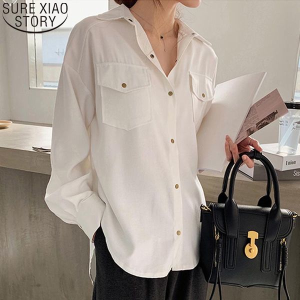 women's blouses & shirts cotton women white blouse plus size loose lapel female solid office ladies femme blusas 12889
women's blouses & shirts cotton women white blouse plus size loose lapel female solid office ladies femme blusas 12889