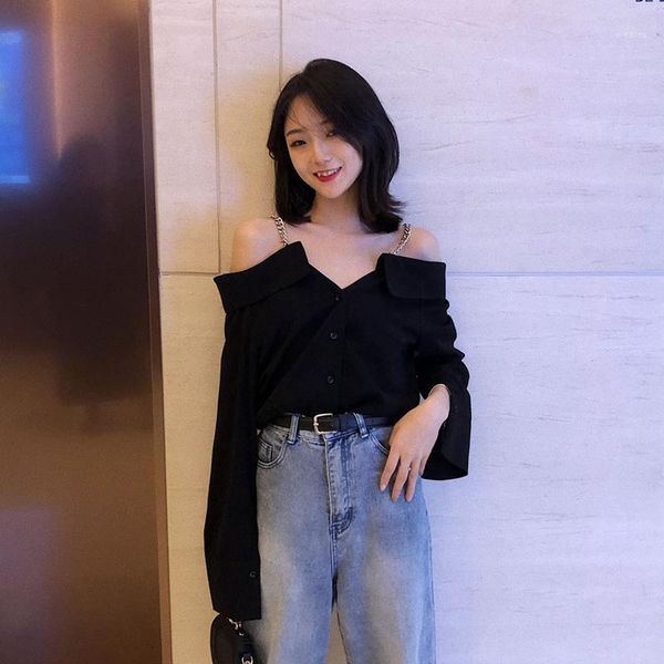 herstory off shoulder button solid v-neck korean clothing casual style spring new womens shirts tand blouses ladies1, White
herstory off shoulder button solid v-neck korean clothing casual style spring new womens shirts tand blouses ladies1, White