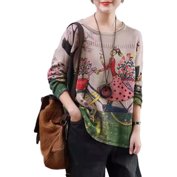 fashion ladies printed women's cartoon jumpers knitted mesh big dimensions pullovers winter clothes rre1, White;black
fashion ladies printed women's cartoon jumpers knitted mesh big dimensions pullovers winter clothes rre1, White;black